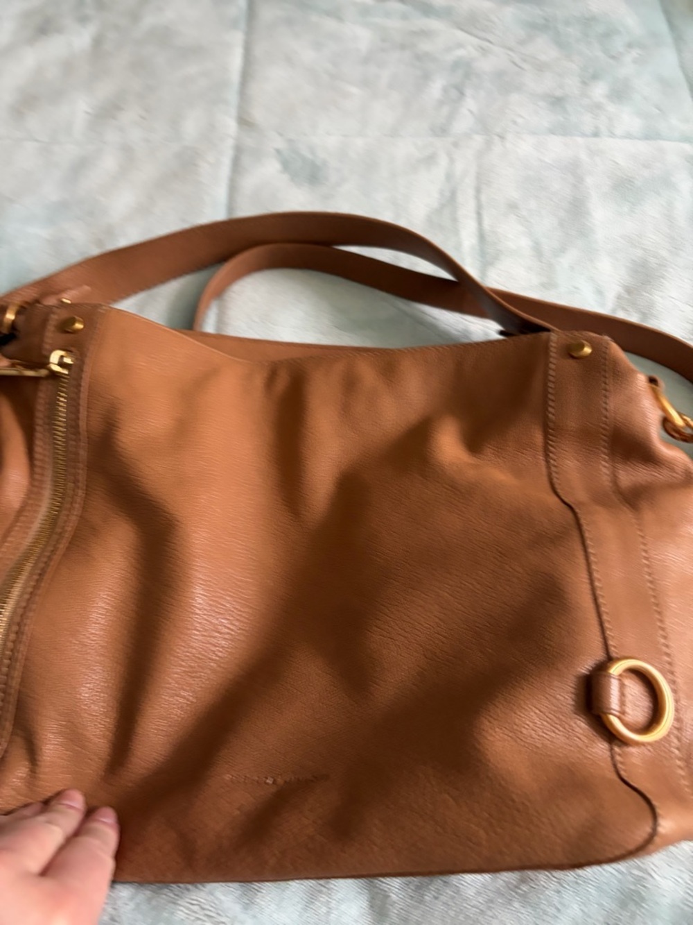 Rebecca Minkoff Tan Leather Shoulder/Crossbody Bag - Classic Everyday Tote